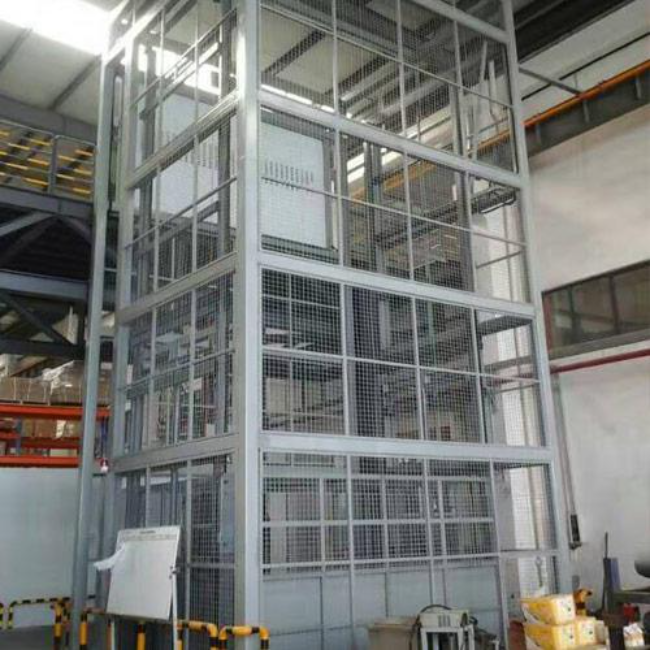 红毛镇导轨式升降平台货梯